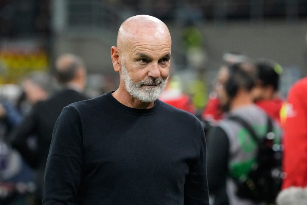 Pioli durante Milan fiorentina