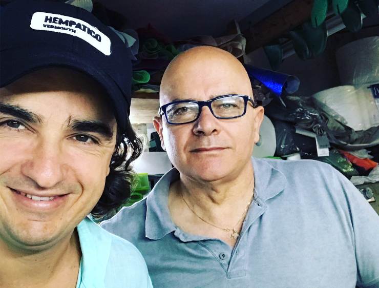 Angelo Valente col regista Roberto Gasparro
