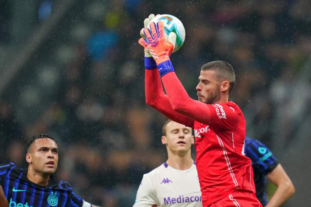 David De Gea durante Inter-Fiorentina (LaPresse) - FiorentinaUno.com