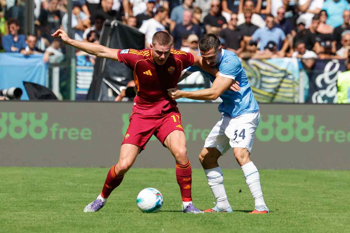 Ferguson con la maglia della Roma
