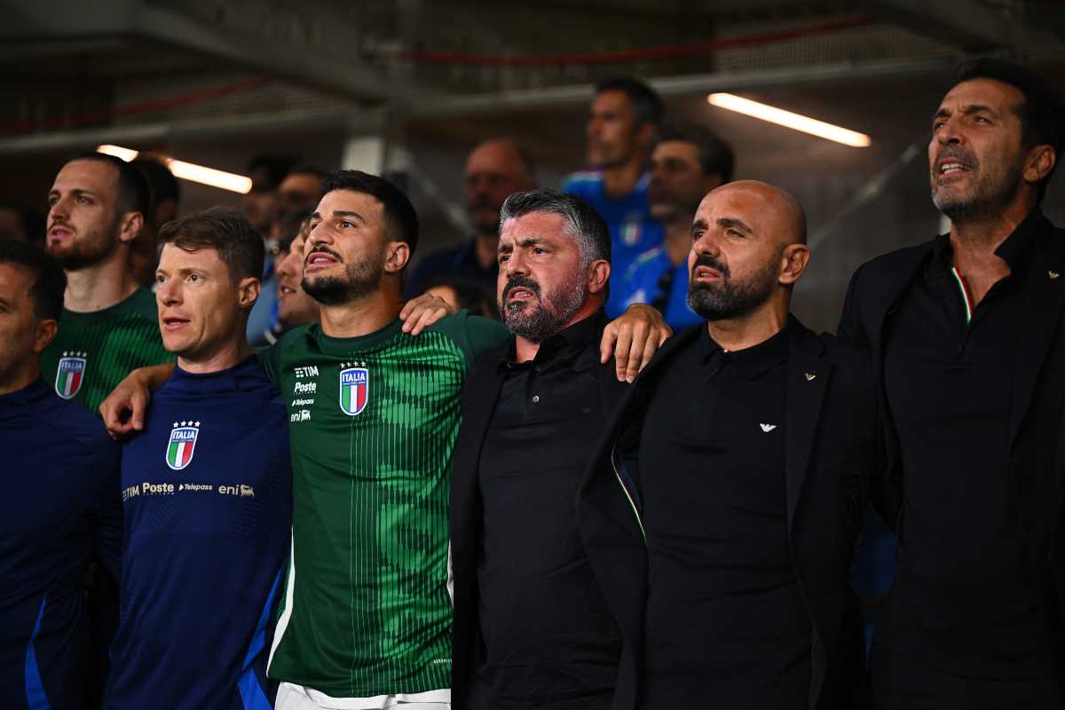 Gattuso con altri calciatori