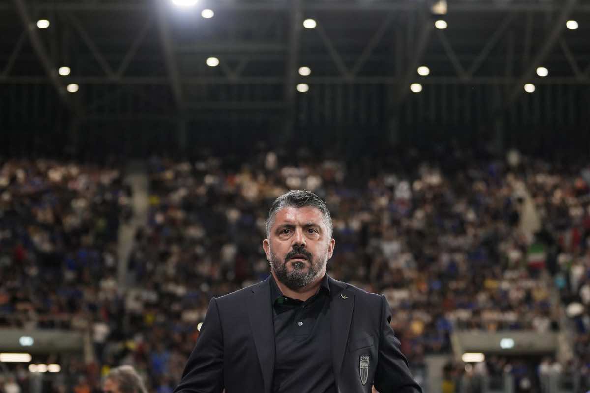 Gennaro Gattuso al Gewiss Stadium di Bergamo (LaPresse) - FiorentinaUno.com
