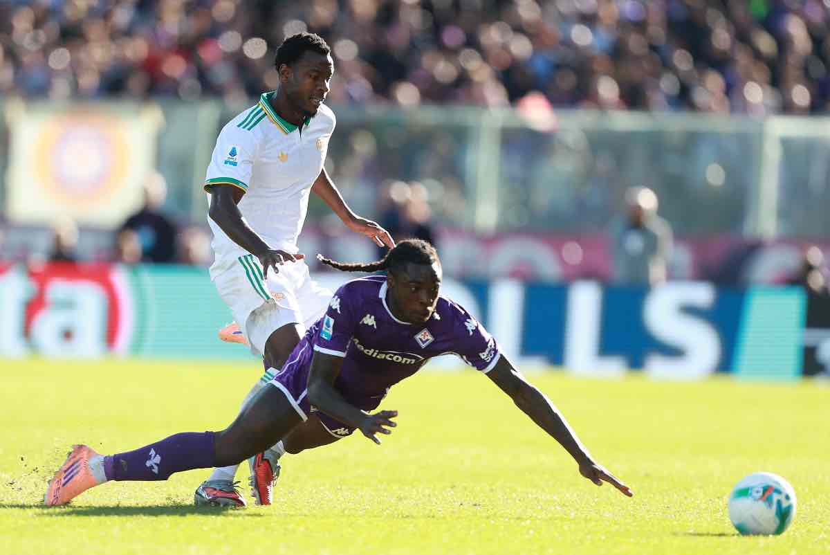 Kean lotta con Ndicka al Franchi (OneFootball) - FiorentinaUno.com