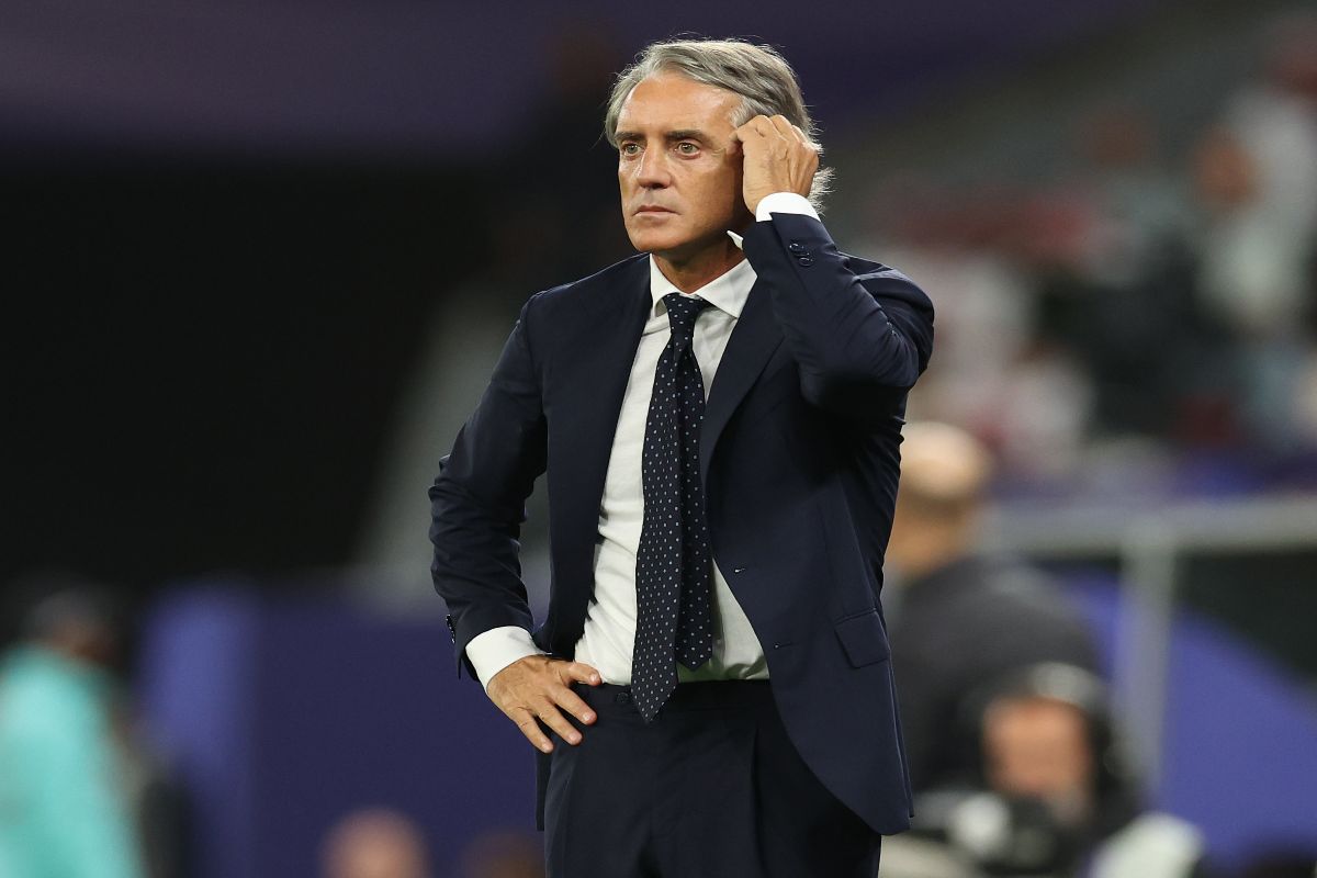 Roberto Mancini a bordo campo