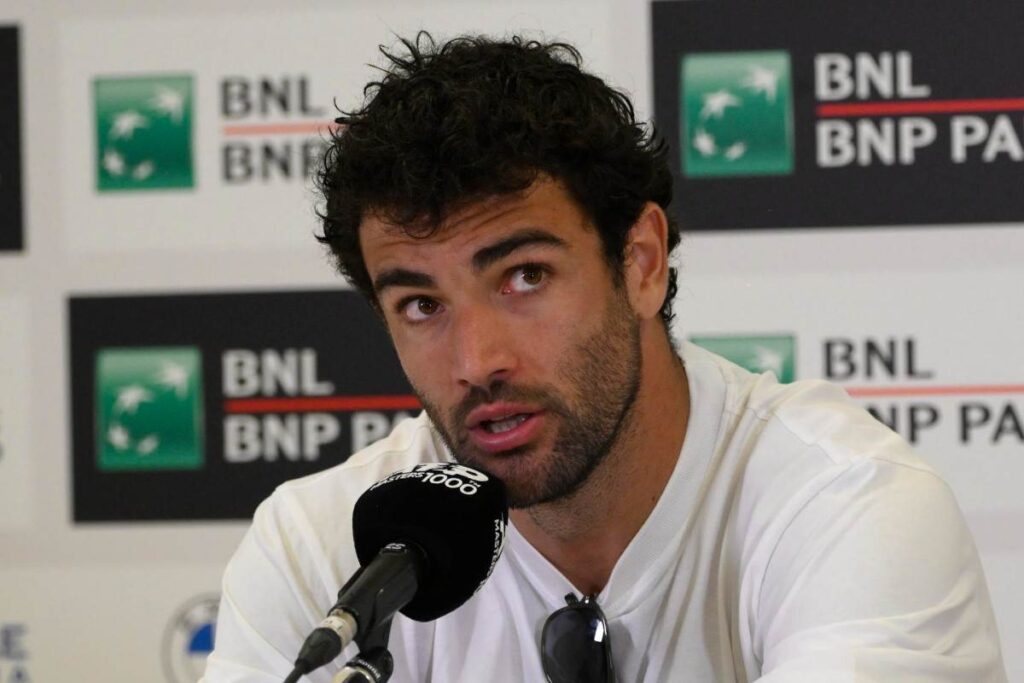 Matteo Berrettini in conferenza stampa