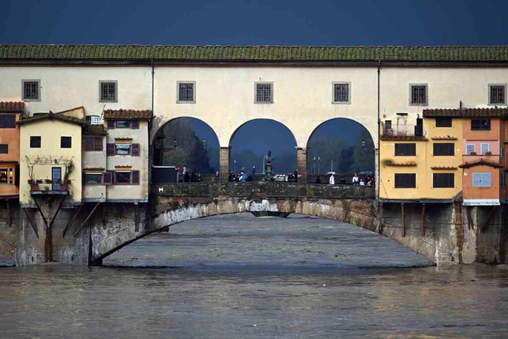 Pioggia copiosa a Firenze