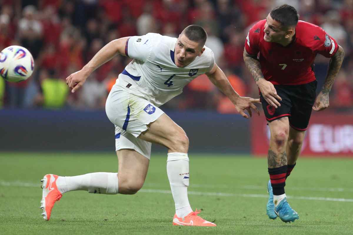 Milenkovic con la sua nazionale