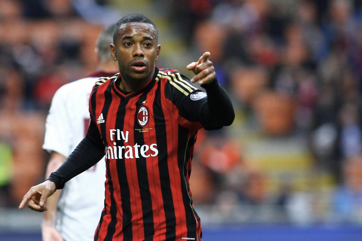 L'attaccante brasiliano Robinho ai tempi del Milan