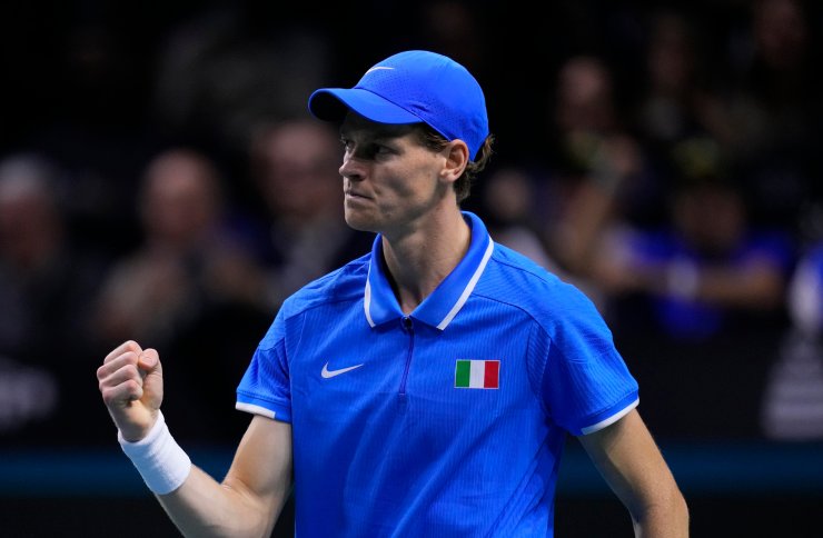 Jannik Sinner in Coppa Davis con l'Italia