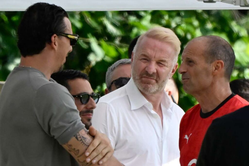 Tare e Allegri a Milanello