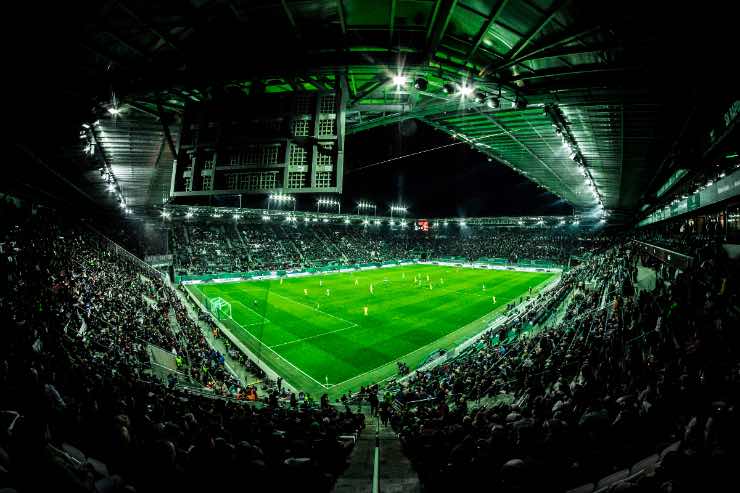 Veduta degli spalti dell'Allianz Stadion (SK Rapid | Widner) - FiorentinaUno.com