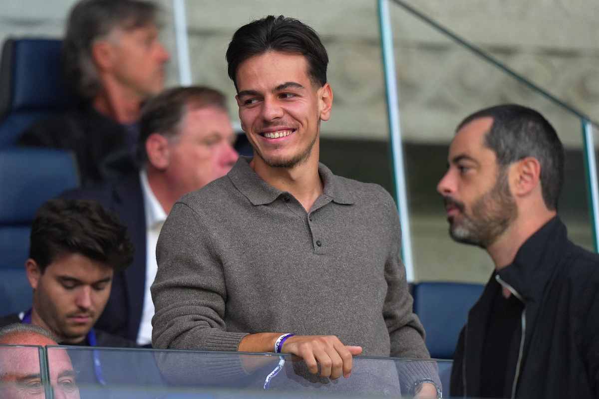 Jashari in tribuna ad Atalanta-Bruges