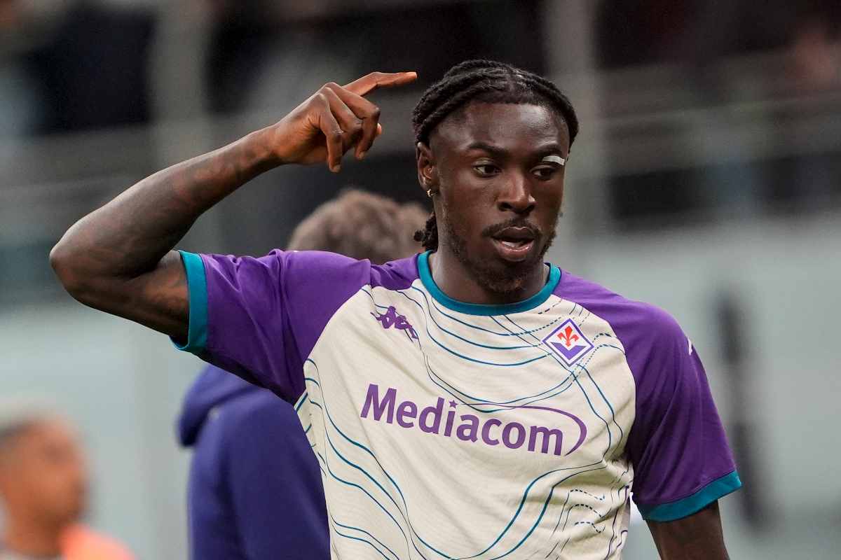 Kean durante Milan Fioretina