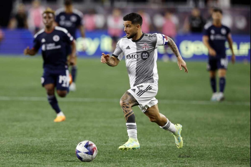 Lorenzo Insigne in azione con il Toronto