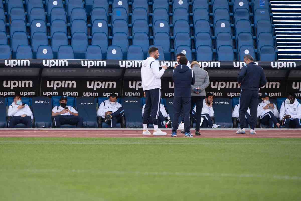 Una panchina di Serie A