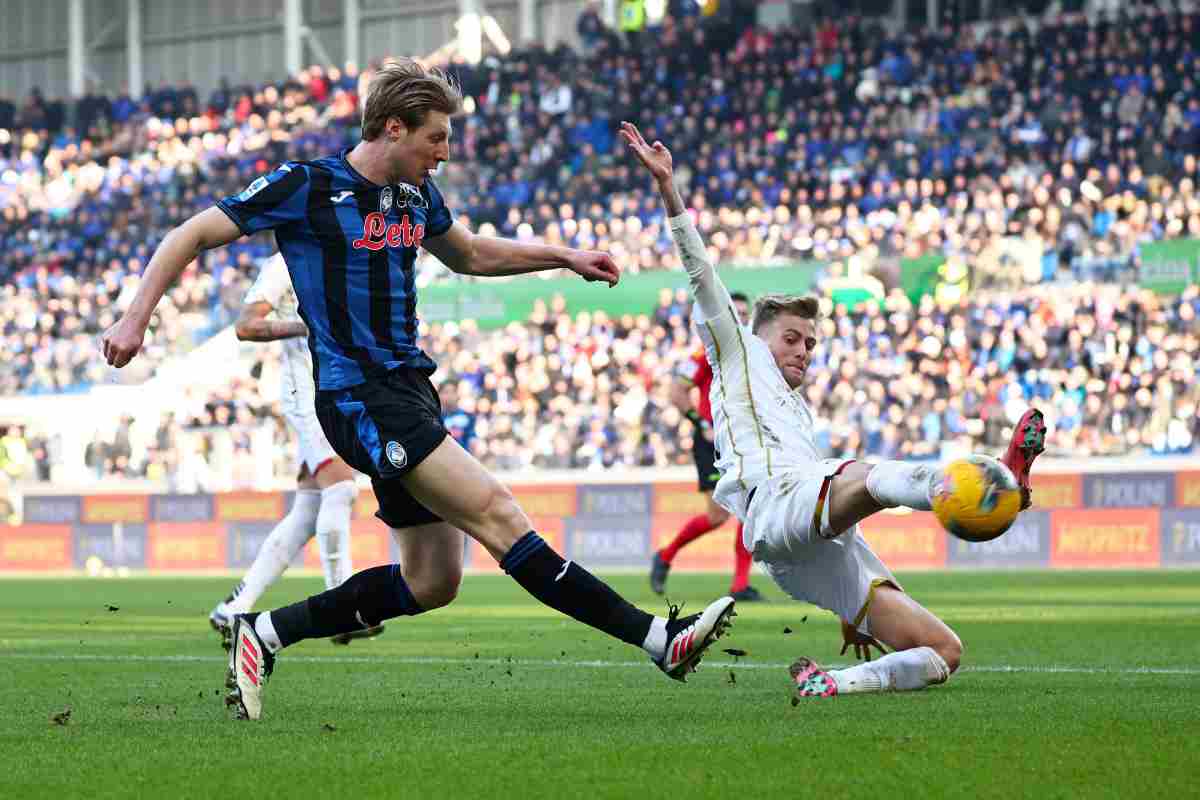 Brescianini con la maglia dell'Atalanta