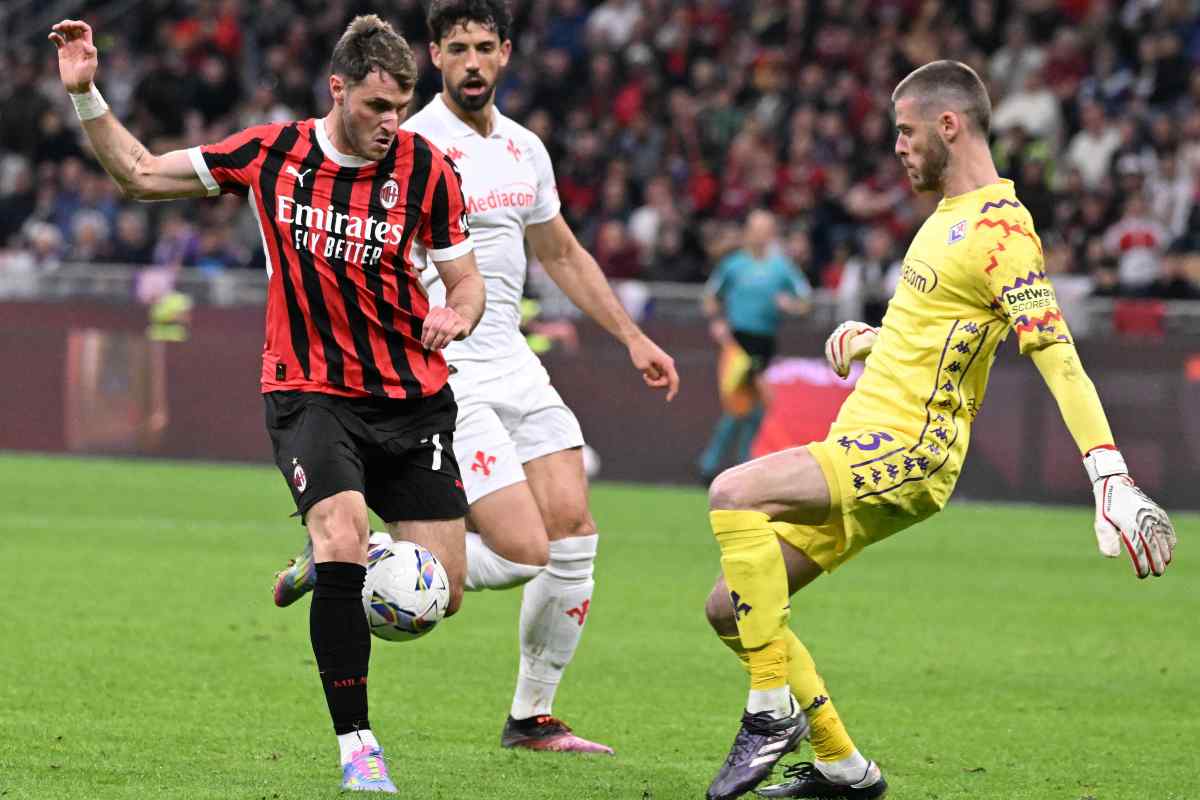 De Gea in campo contro il Milan
