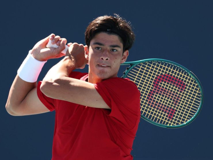 Federico Cinà in azione a Miami