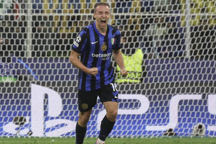 Il centrocampista dell'Inter, Davide Frattesi