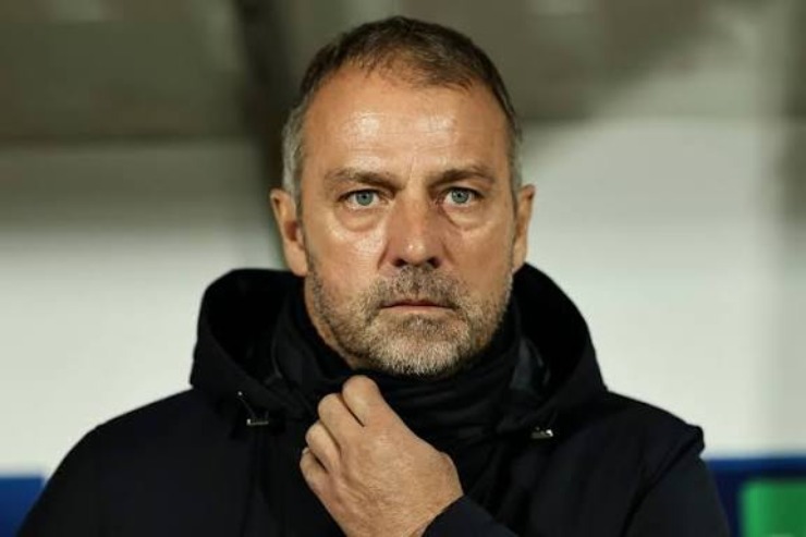 Hansi Flick concentrato