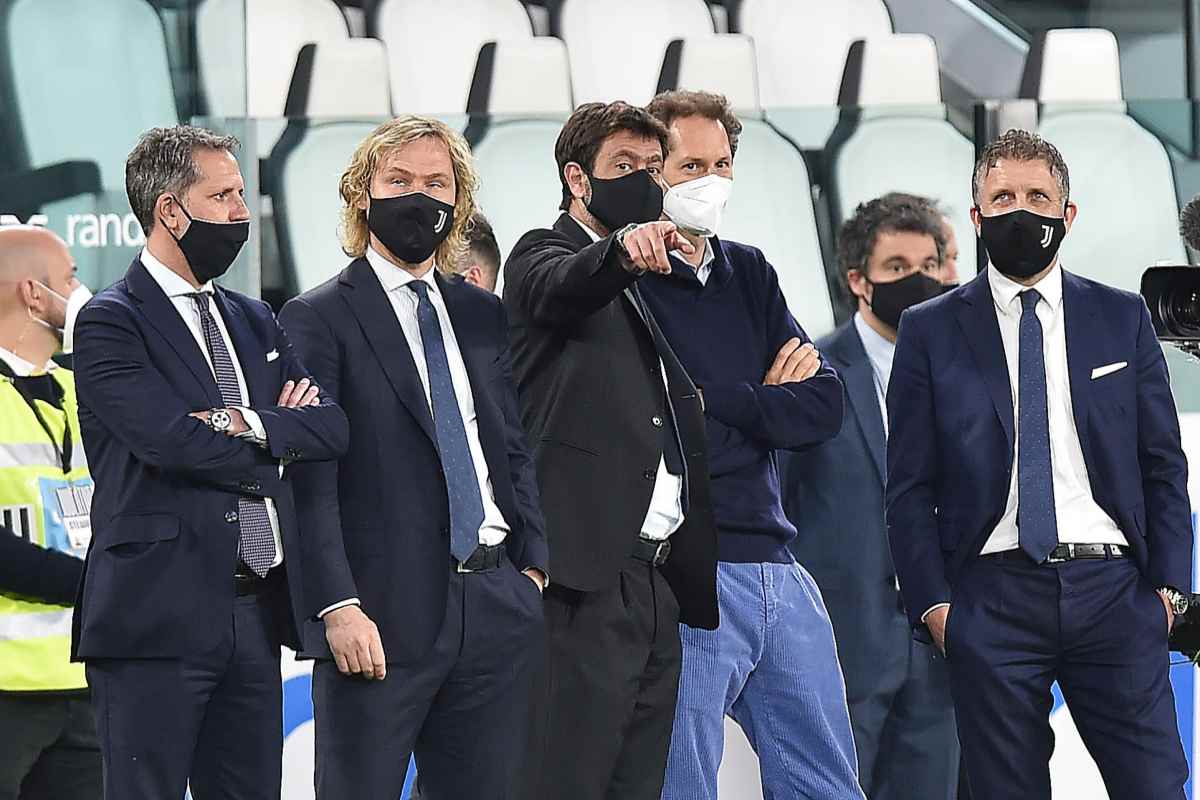 I dirigenti della Juventus allo Stadium