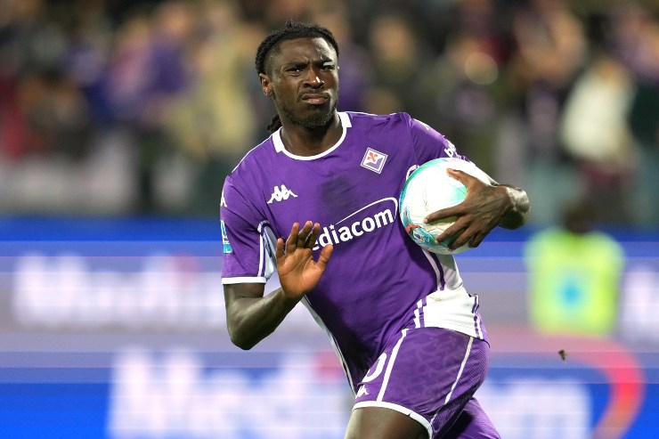 Moise Kean esulta dopo il gol