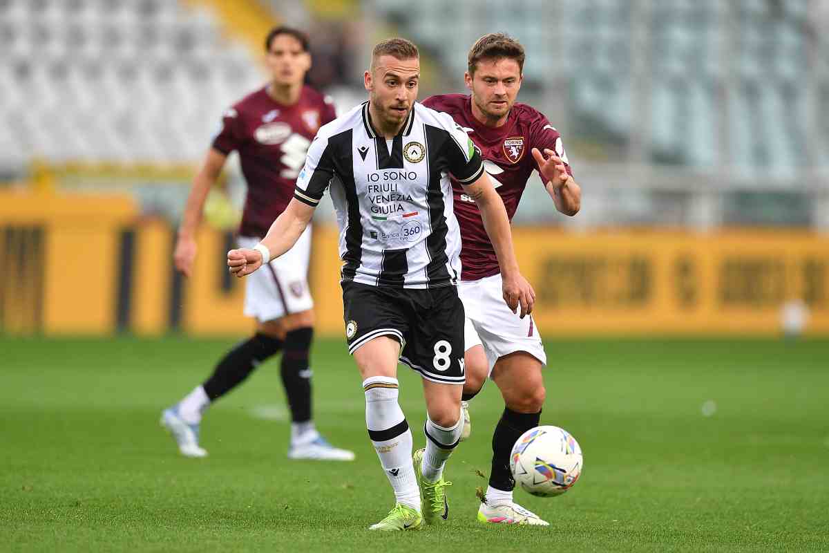 Sandi Lovric in campo con l'Udinese in Serie A (OneFootball) - FiorentinaUno.com 