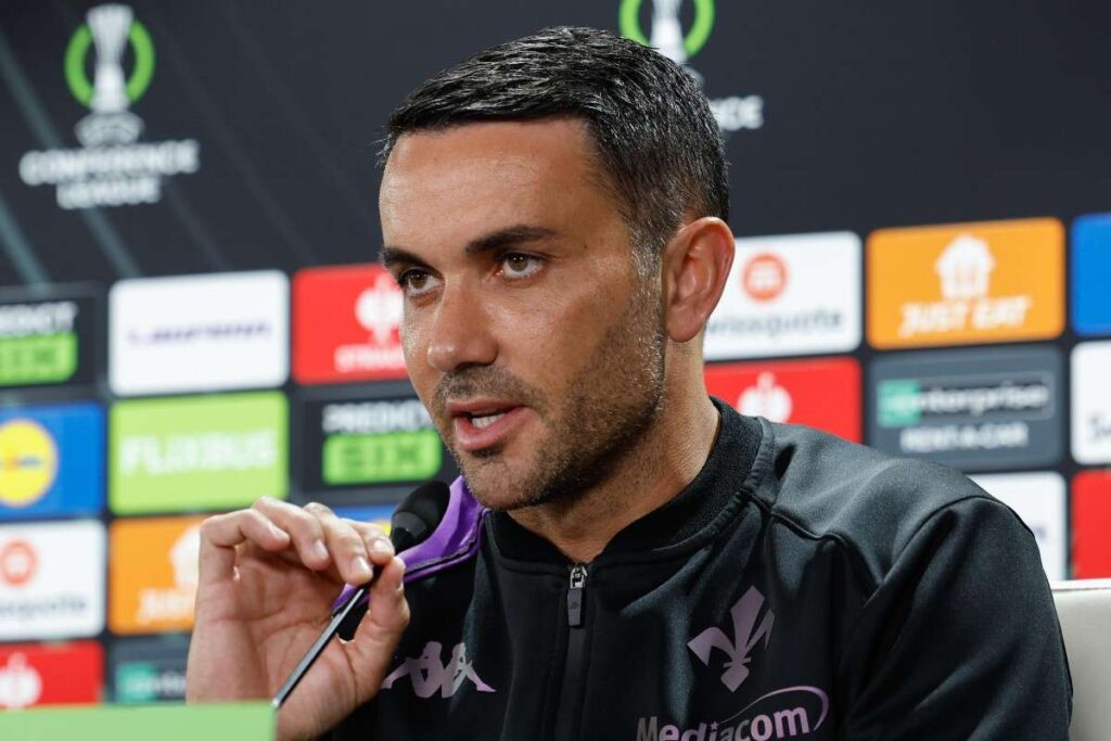 Raffaele Palladino in conferenza stampa