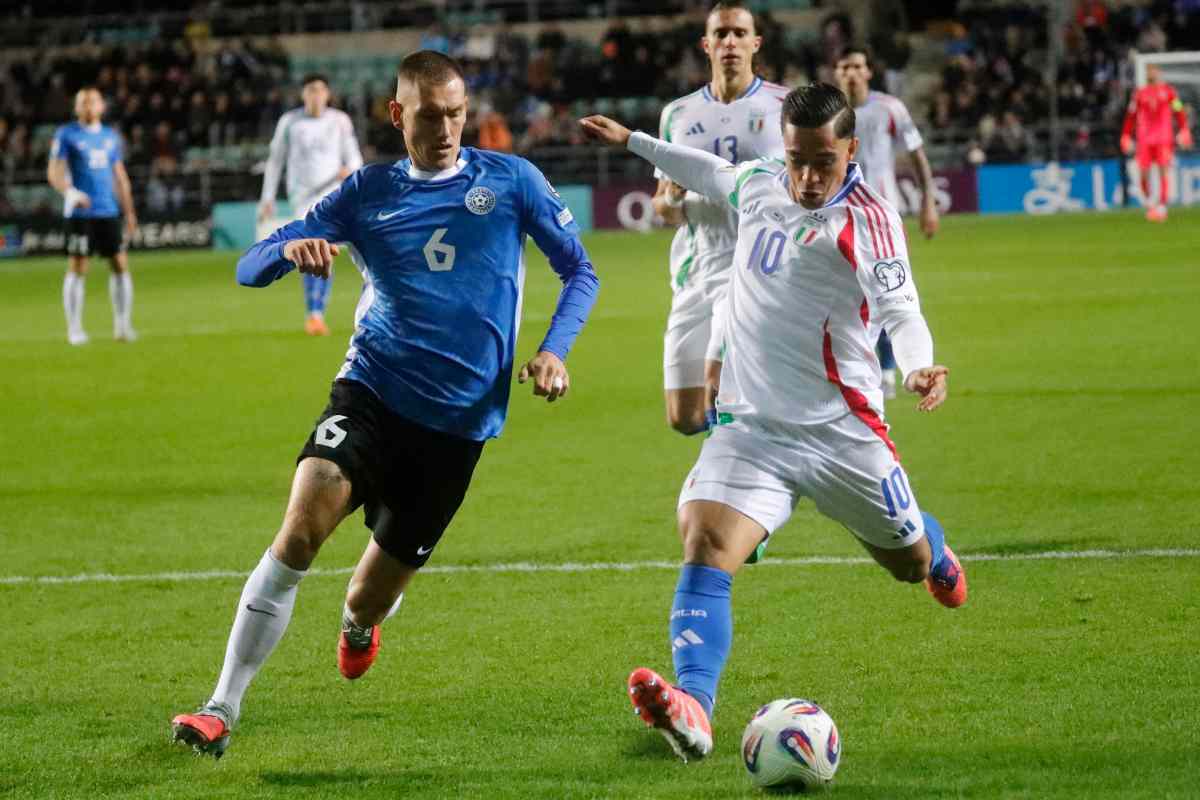 Raspadori con la Nazionale