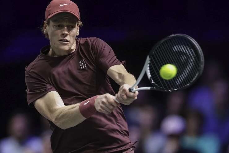 Jannik Sinner durante la finale di Parigi