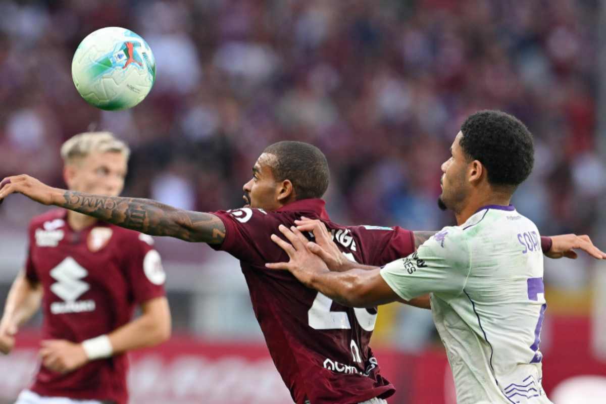 Sohm con la maglia della Fiorentina