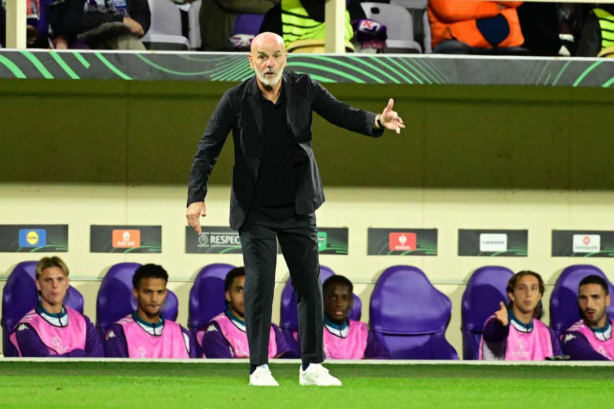 Stefano Pioli sulla panchina della Fiorentina