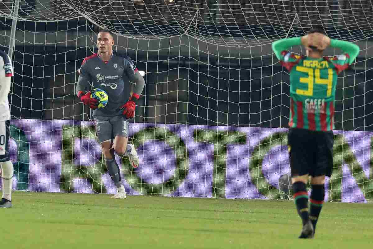 I giocatori della Ternana in campo