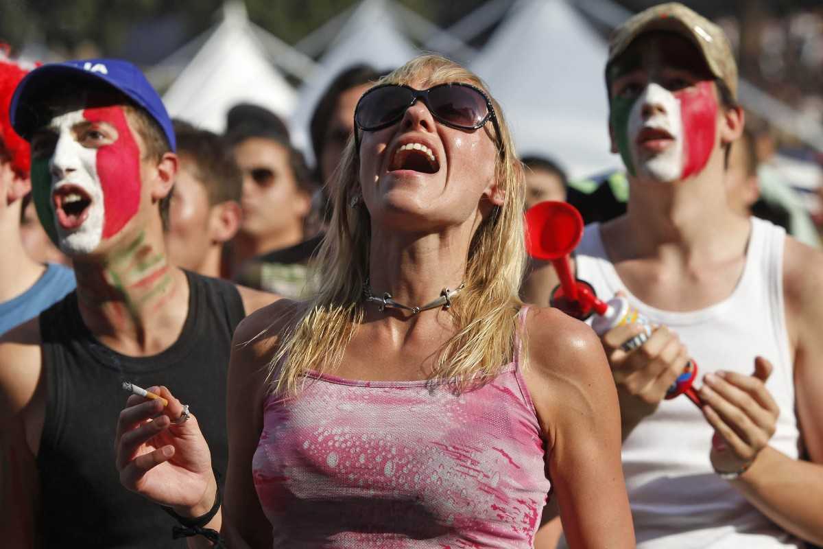 Tifosi italiani in lacrime