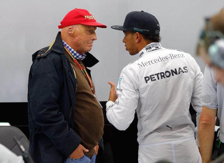 Lewis Hamilton e Niki Lauda