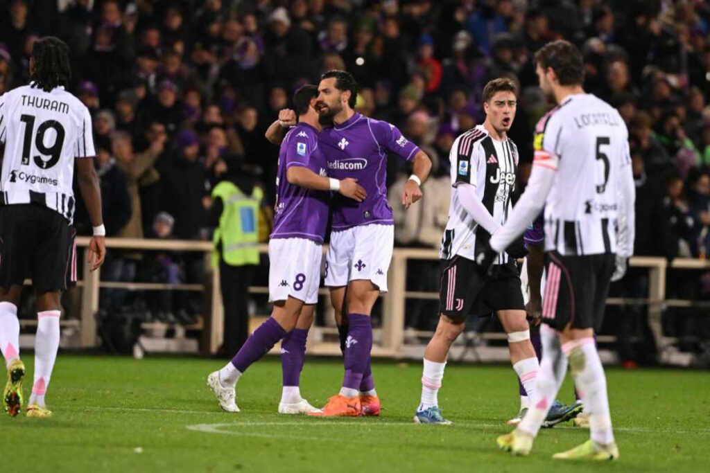 La Fiorentina contro la Juventus
