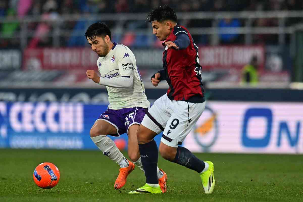 Fabiano Parisi in campo durante Bologna-Fiorentina (OneFootball) - FiorentinaUno.com 