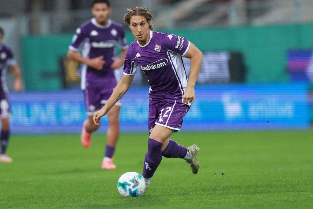Jacopo Fazzini in campo con la Fiorentina (OneFootball) - FiorentinaUno.com