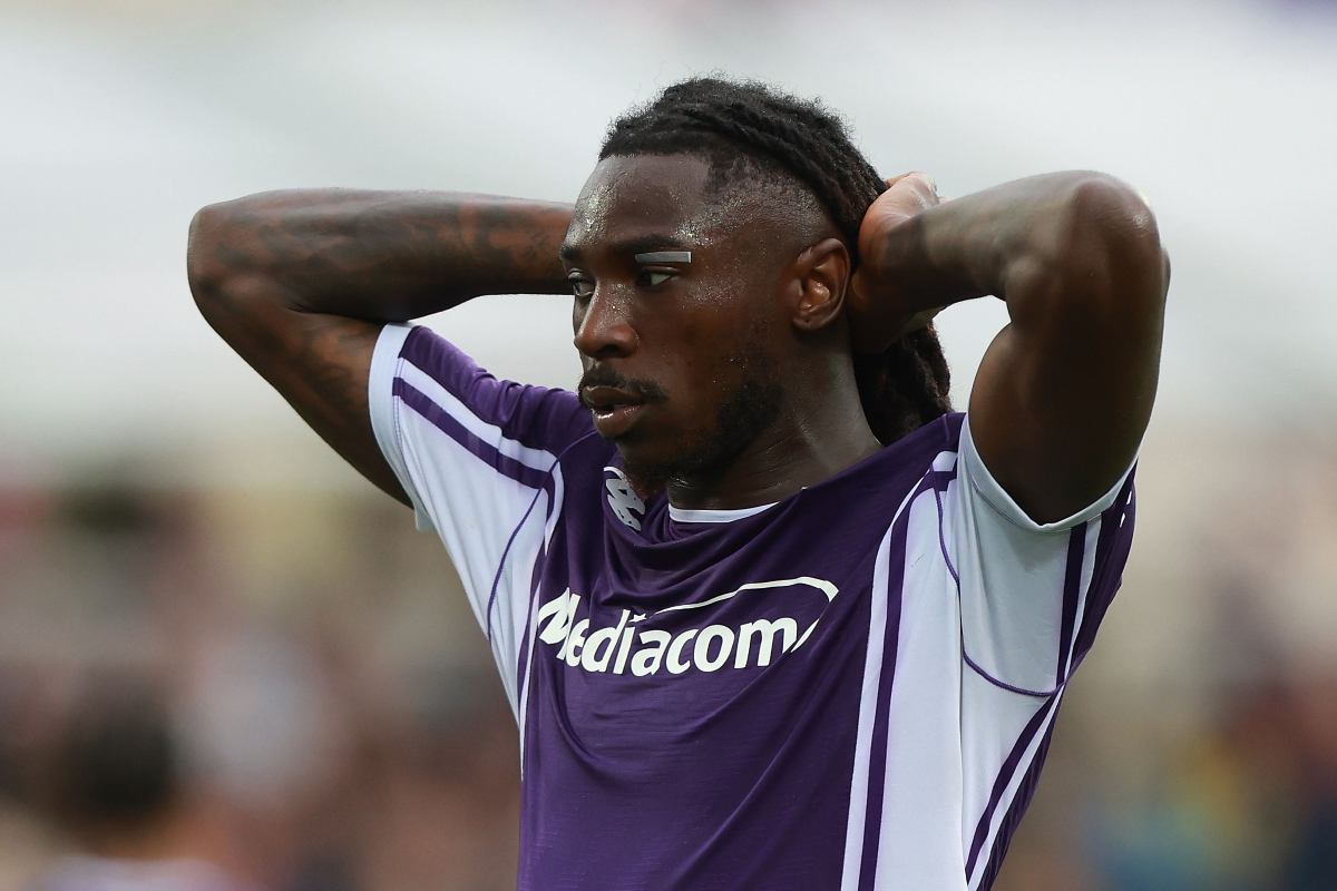 Moise Kean in campo con la Fiorentina in Serie A (OneFootball) - FiorentinaUno.com