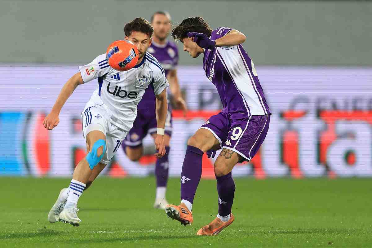 Niccolò Fortini in campo durante Fiorentina-Como (OneFootball) - FiorentinaUno.com 