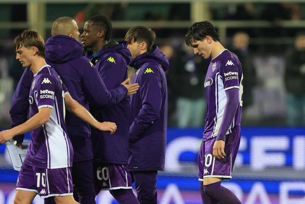 Delusione giocatori Fiorentina