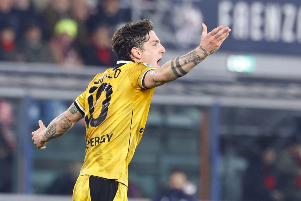 Nicolò Zaniolo in campo con l'Udinese (ANSA) - FiorenitnaUno.com