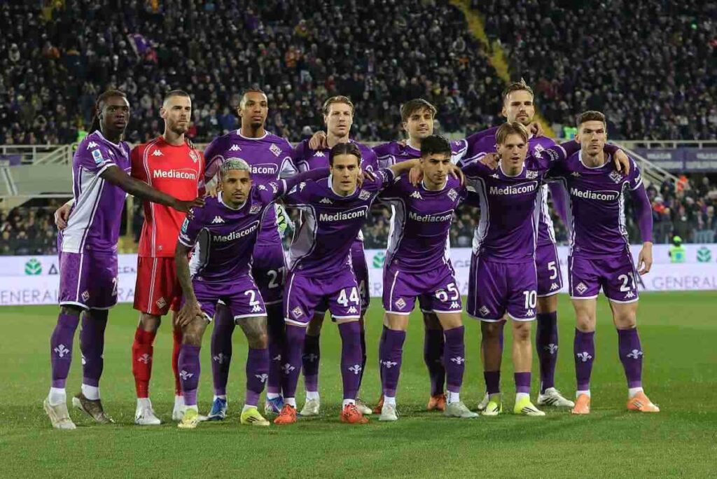 I giocatori della Fiorentina