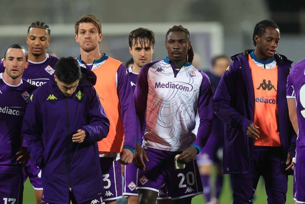 I giocatori della Fiorentina