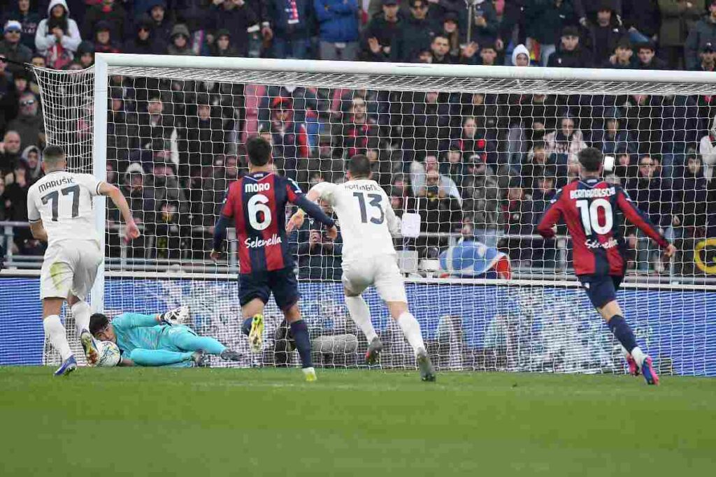 Motta para rigore ad orsolini