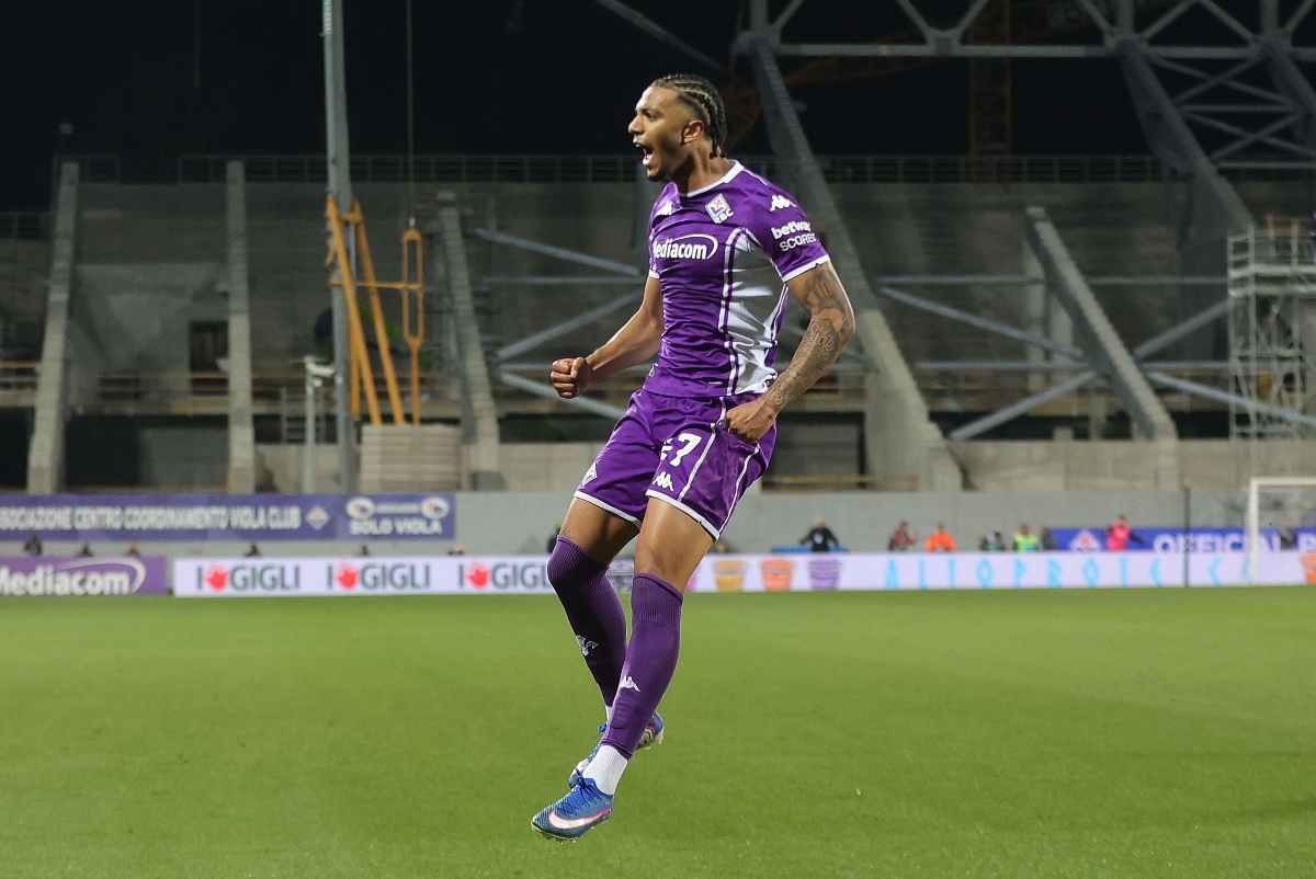 Ndour esulta in un Franchi dimezzato