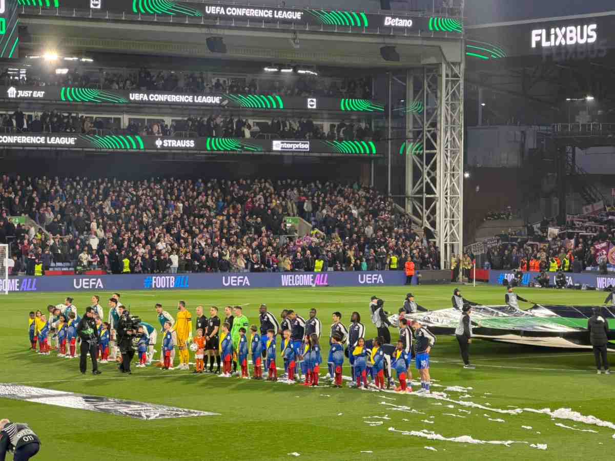 crystal palace - fiorentina i giocatori in campo