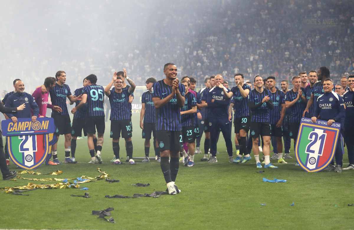 festa inter per lo scudetto