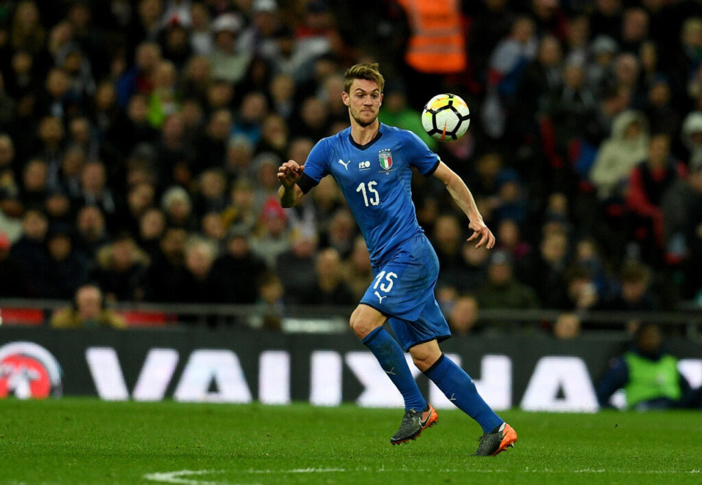 Daniele Rugani con la nazionale italiana