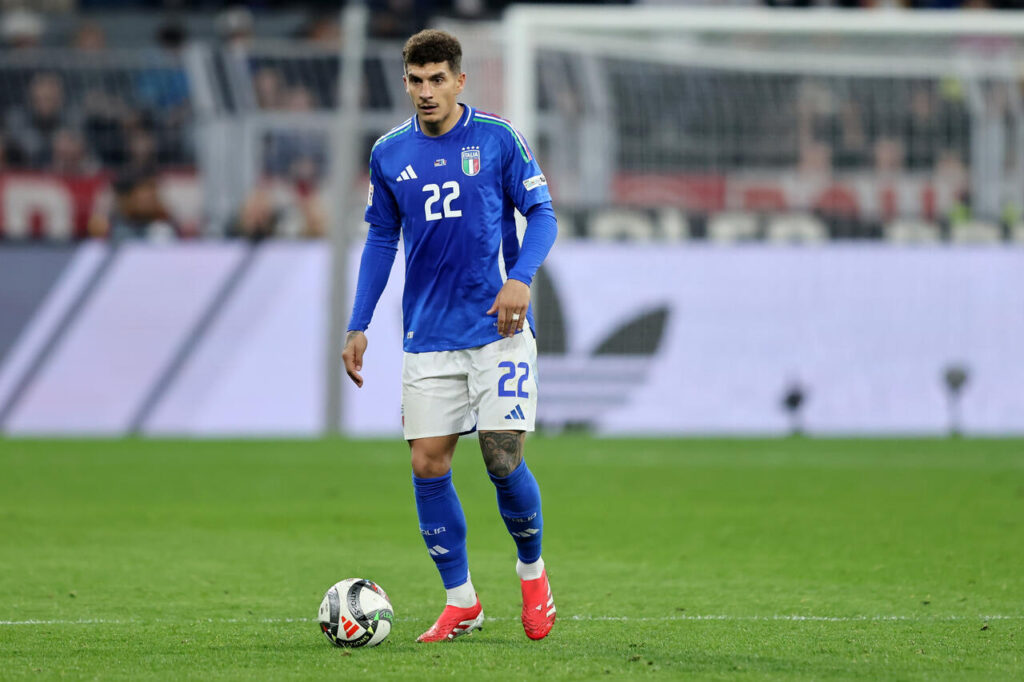 Di Lorenzo con la nazionale italiana